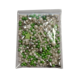 Dekorativne perle 50g zelene zvezdice